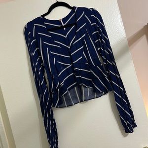 Free People Long Sleeve Crop Top - Size S/P